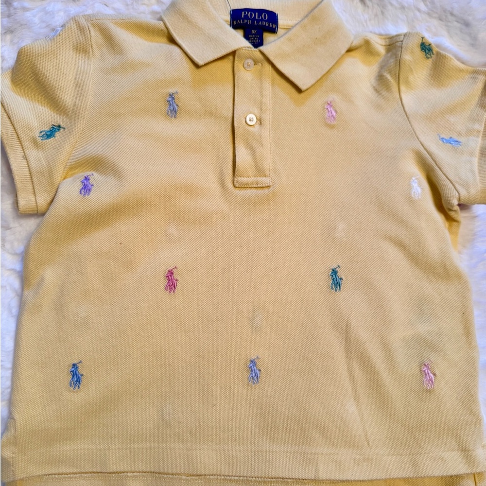 Polo by Ralph Lauren Kids Pastel Embroidered Polo Shirt